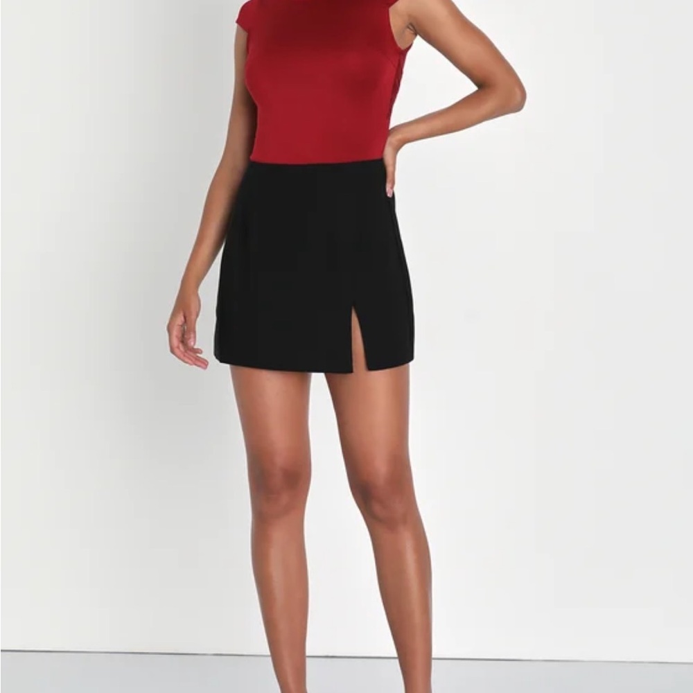 Lulu's Black Mini Skirt Sz M